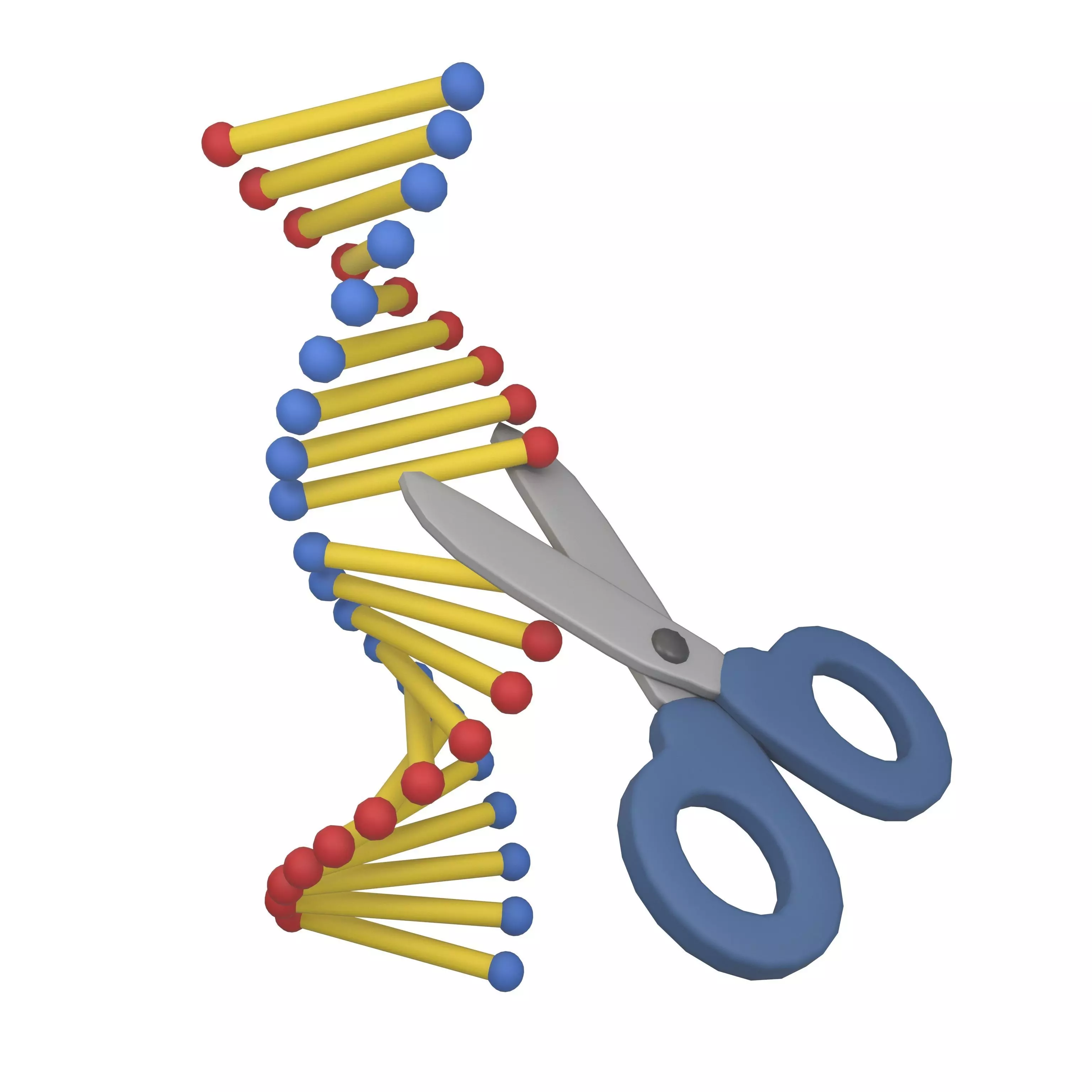 Genome Editing Icon v1 002 Low-poly 3D model_0
