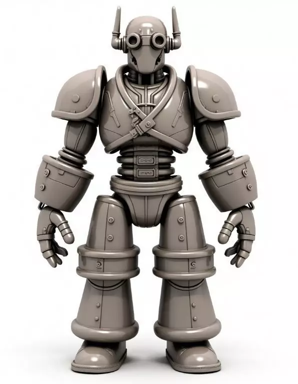 steampunk character 3 3D print model