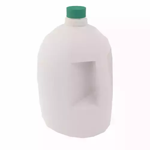 Milk Bottle lowpoly 3d model Low-poly 3D model