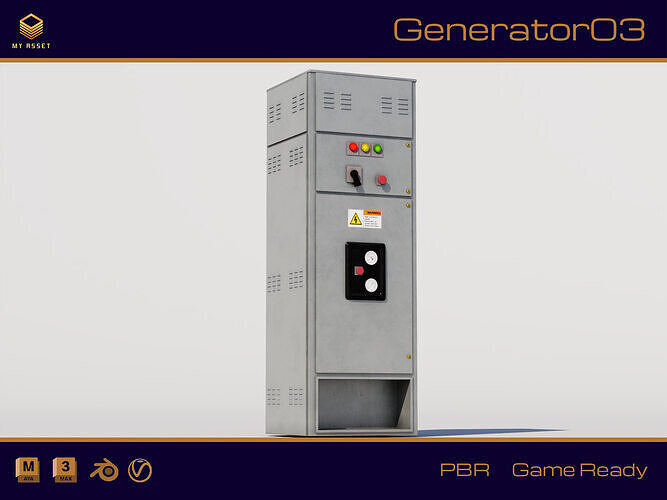 Electrical Box 11 Low-poly 3D model