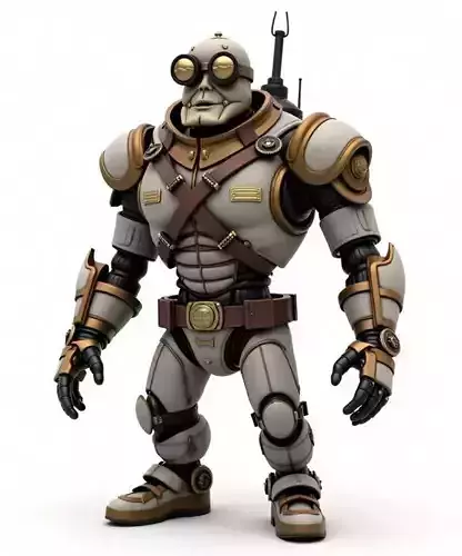 steampunk character 4