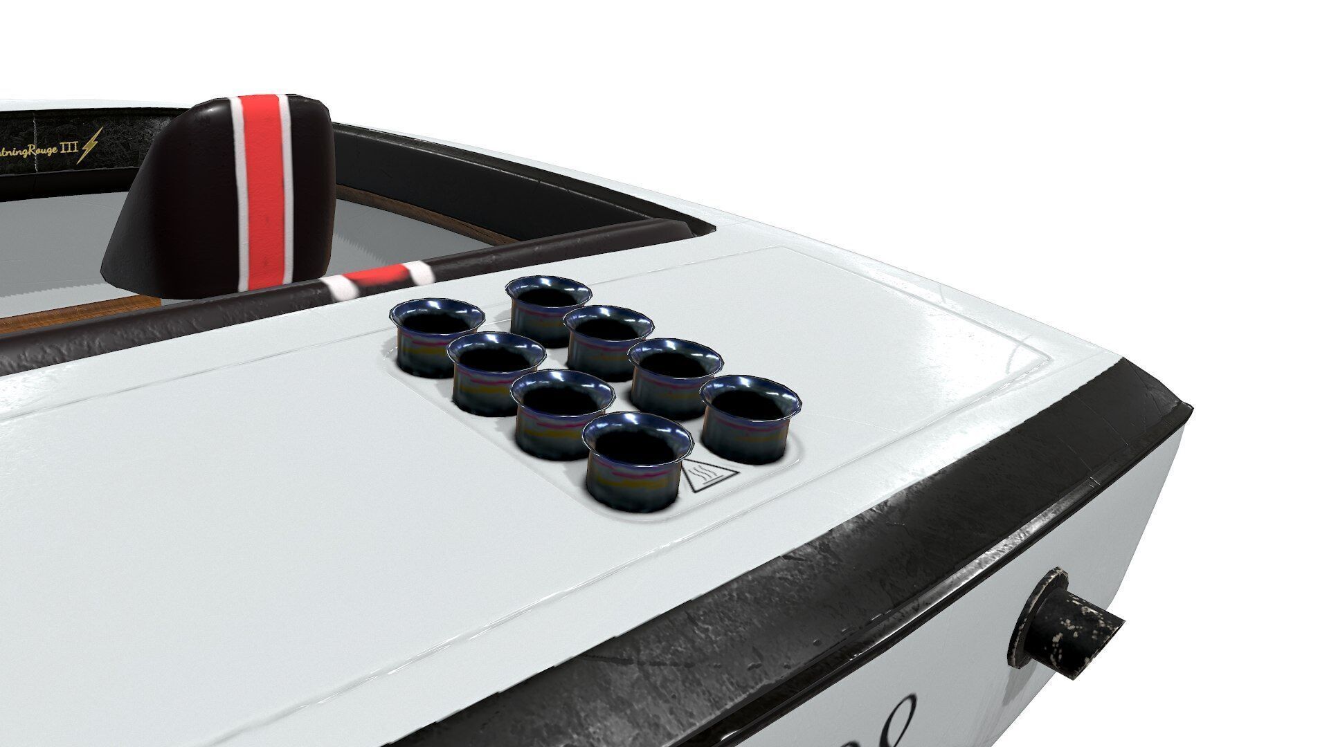 Speedboat Low-poly PBR Low-poly 3D model_19