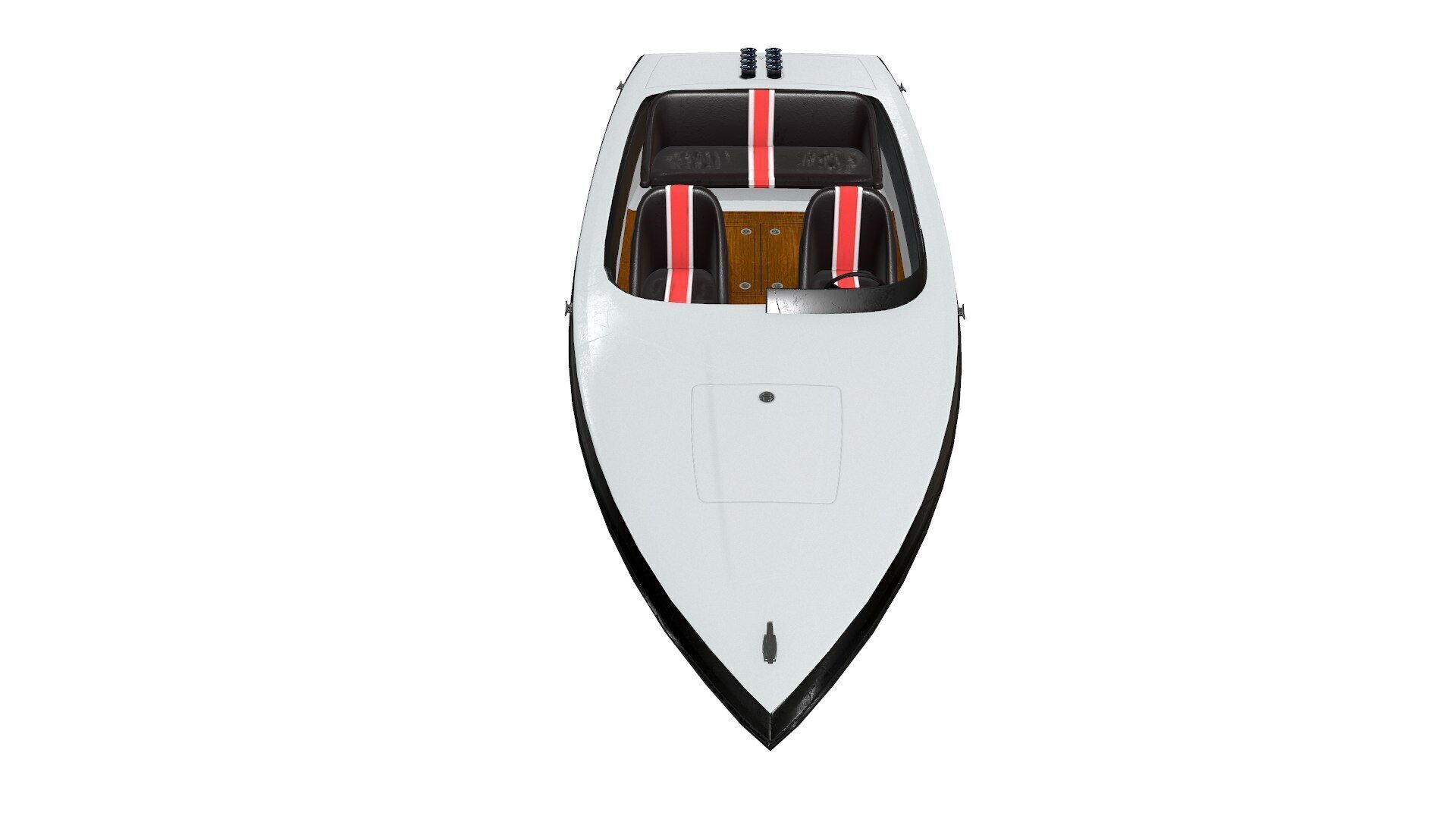 Speedboat Low-poly PBR Low-poly 3D model_14