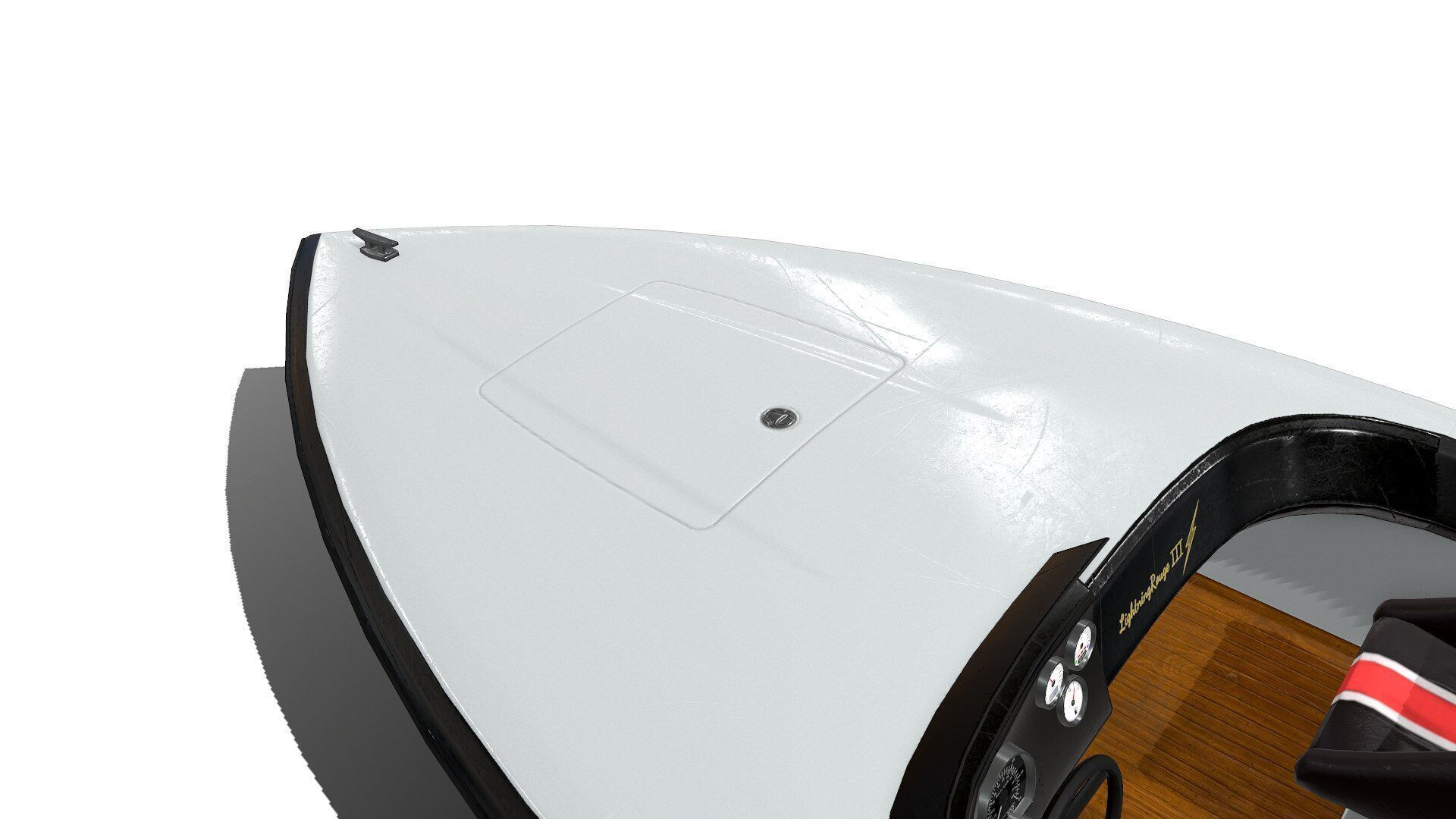 Speedboat Low-poly PBR Low-poly 3D model_16