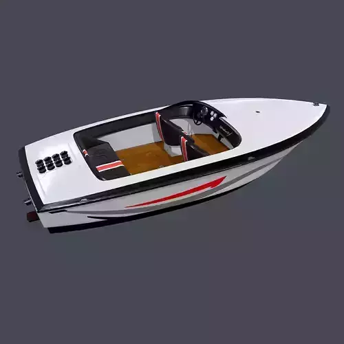 Speedboat Low-poly PBR