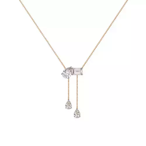 Diamond Necklace 360 animation renders 3dm stl details