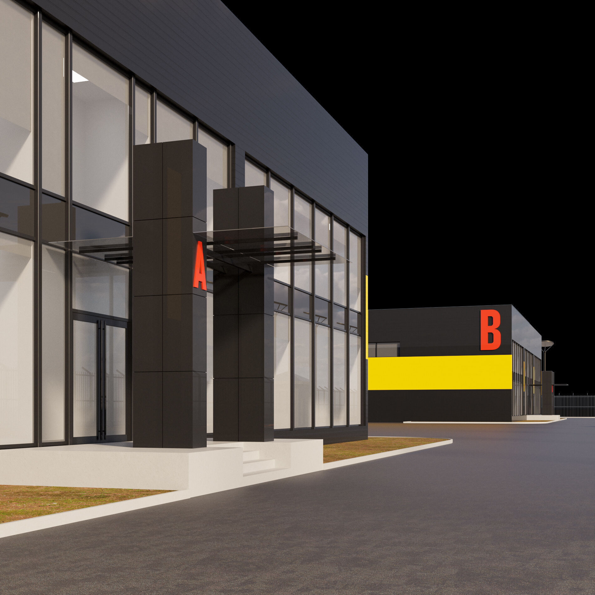Logistic center 3D model_4