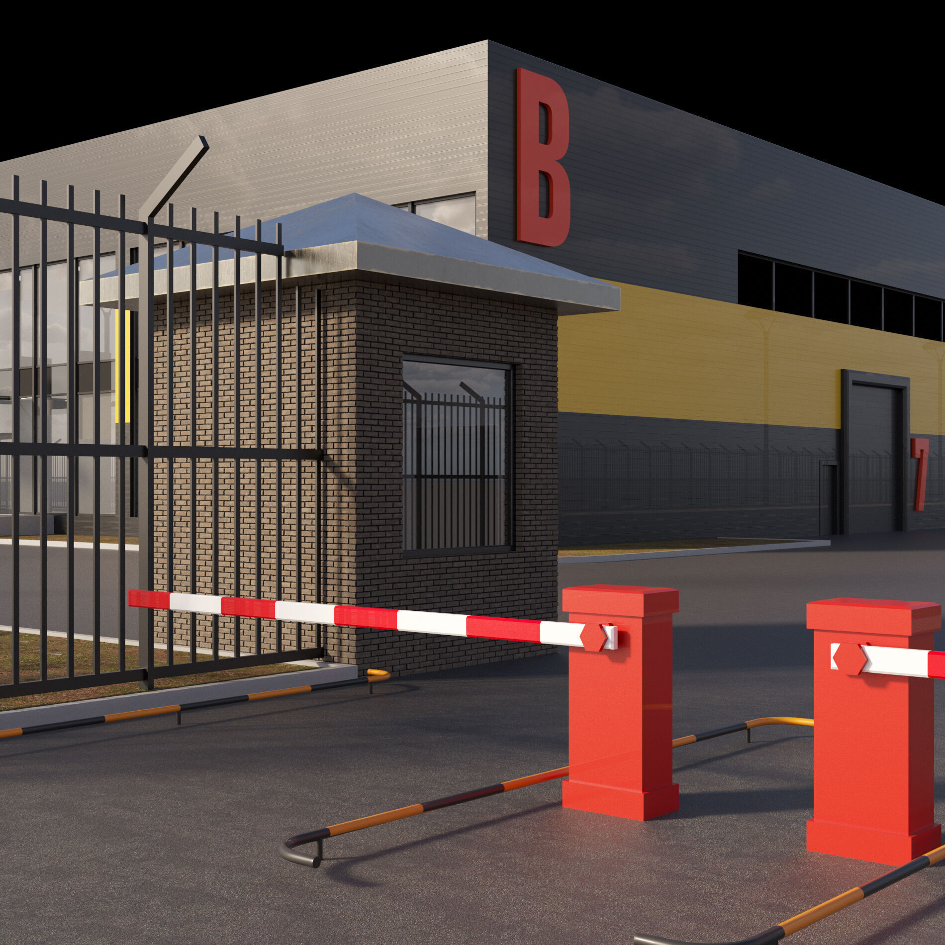 Logistic center 3D model_12