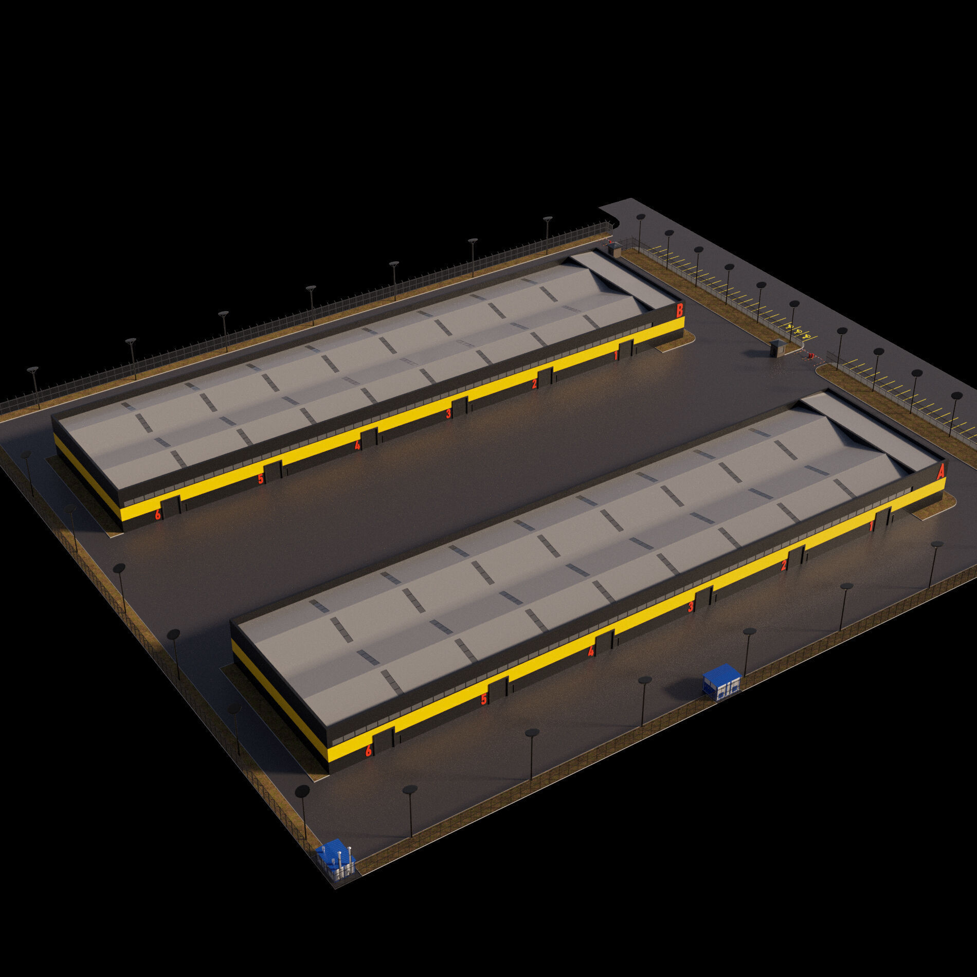 Logistic center 3D model_2