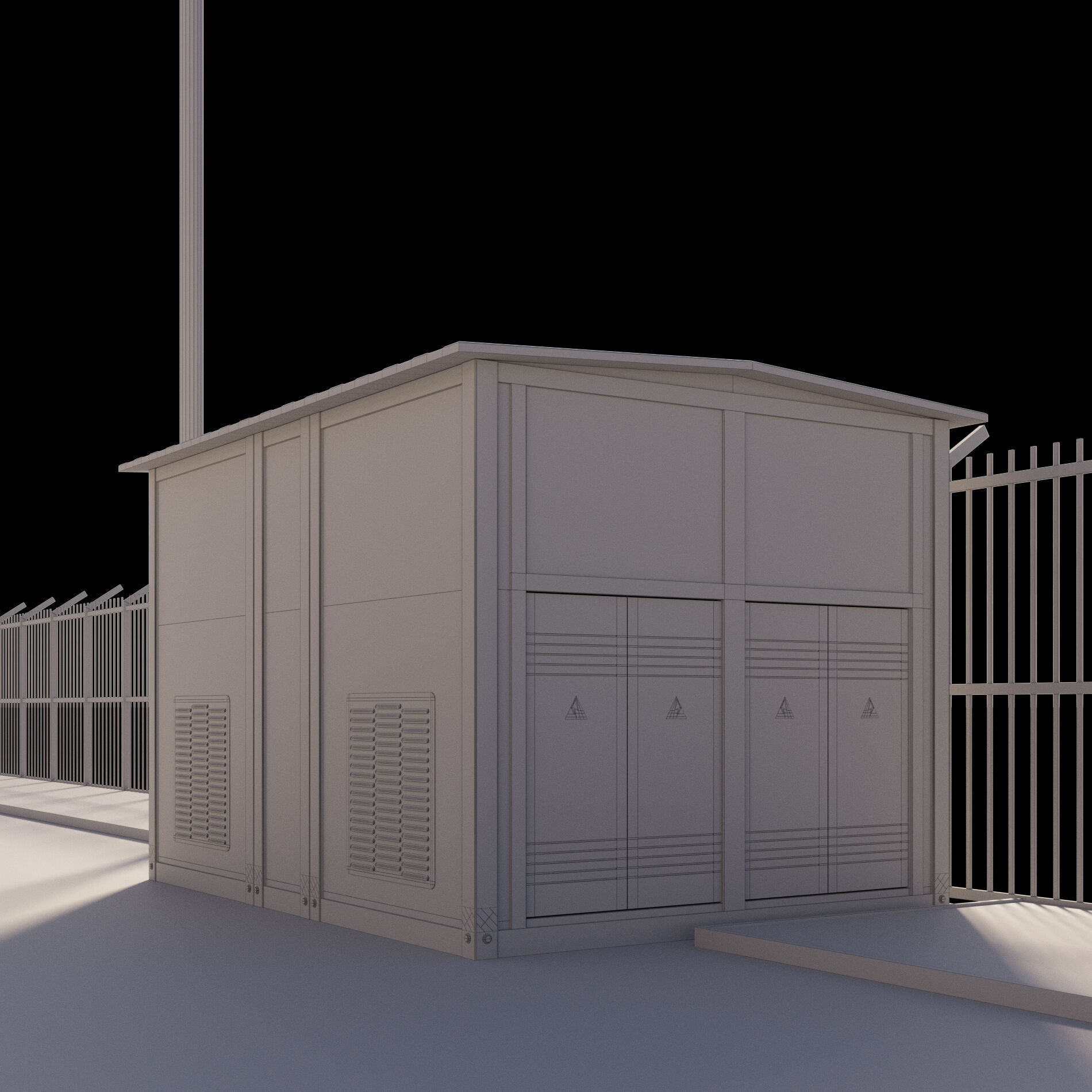 Logistic center 3D model_7