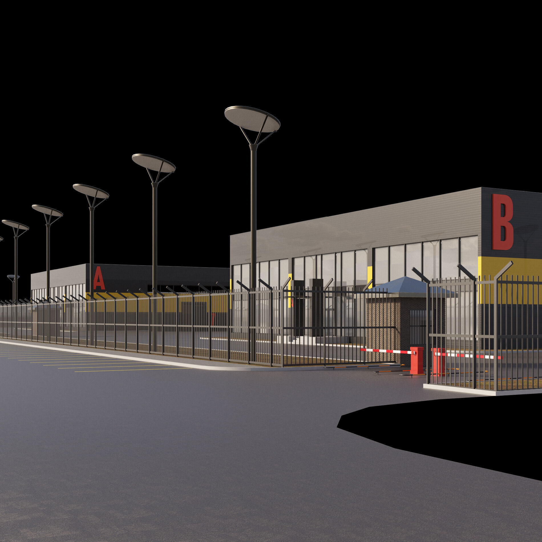 Logistic center 3D model_10