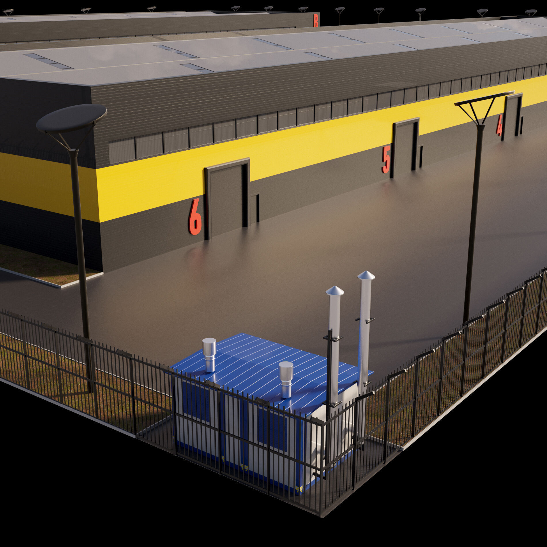 Logistic center 3D model_16