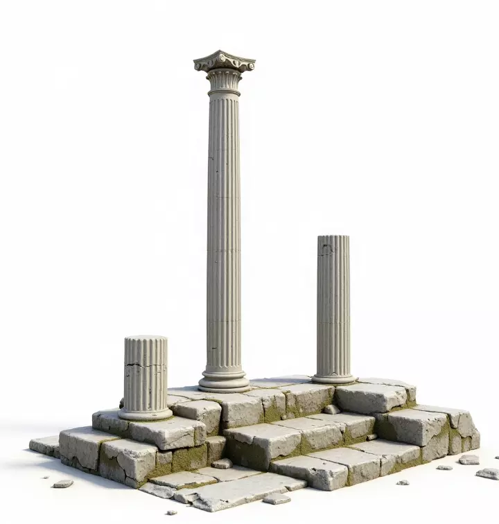 ancient ruins 3D print model_0