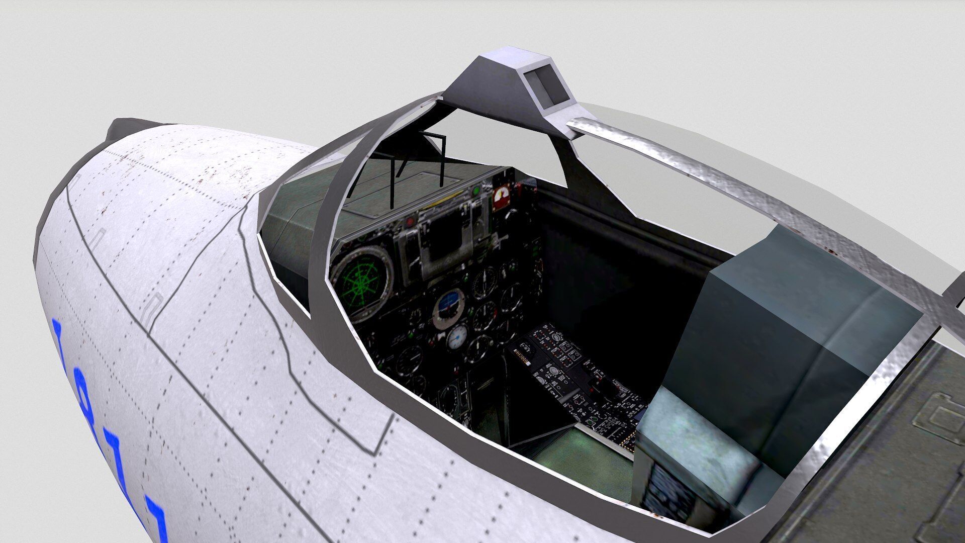 Mikoyan-Gurevich MiG-17 Low-poly PBR Low-poly 3D model_4