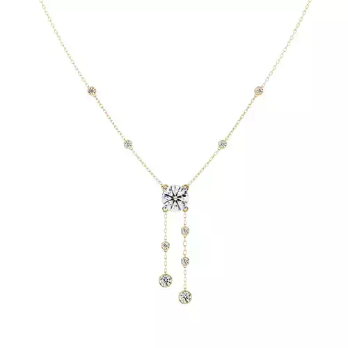 Antique Luxury Round Diamond necklace for women