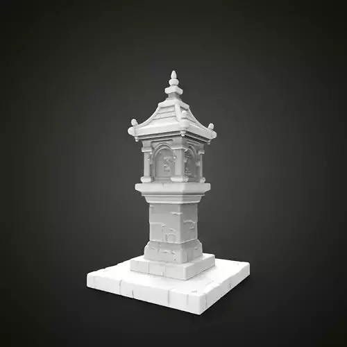 medieval urban stone lantern 1