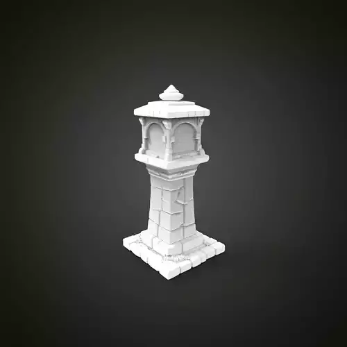 medieval urban stone lantern 2