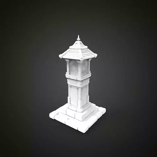 medieval urban stone lantern 3
