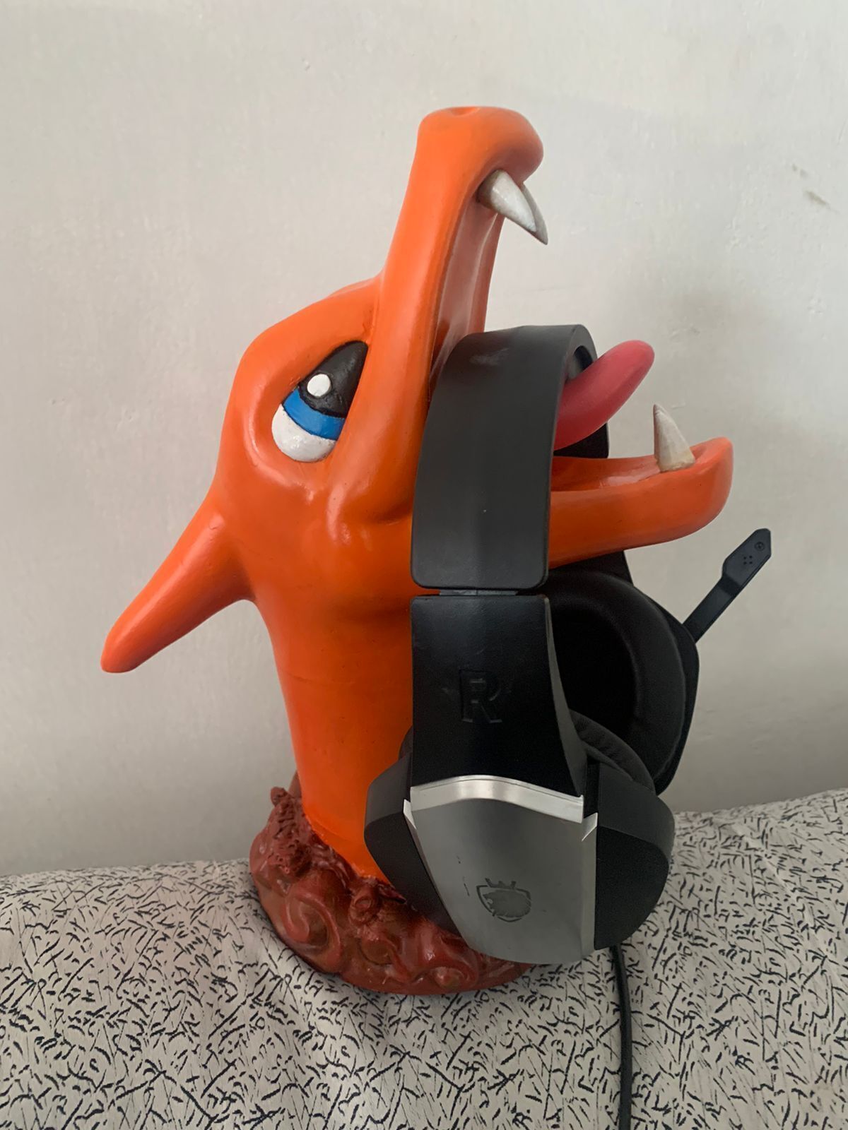 Charizard headset stand - Soporte para auriculares Charizard 3D print model_6