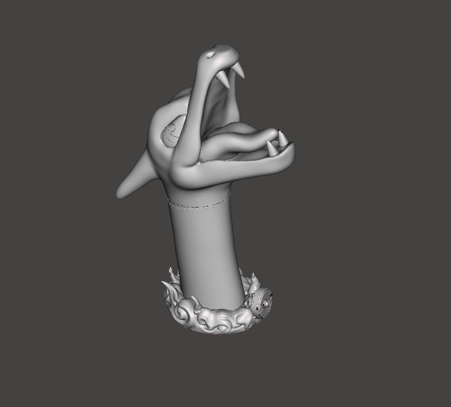 Charizard headset stand - Soporte para auriculares Charizard 3D print model_3