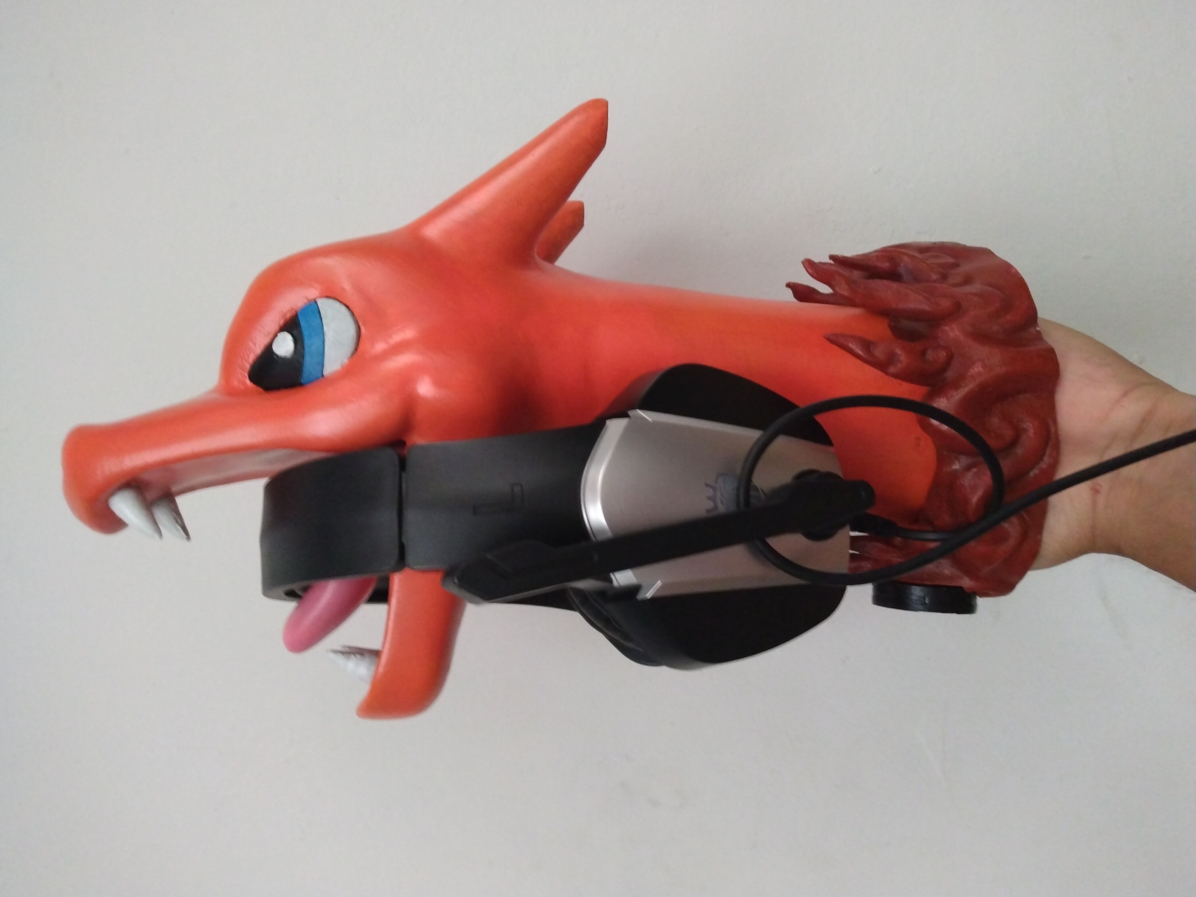 Charizard headset stand - Soporte para auriculares Charizard 3D print model_2