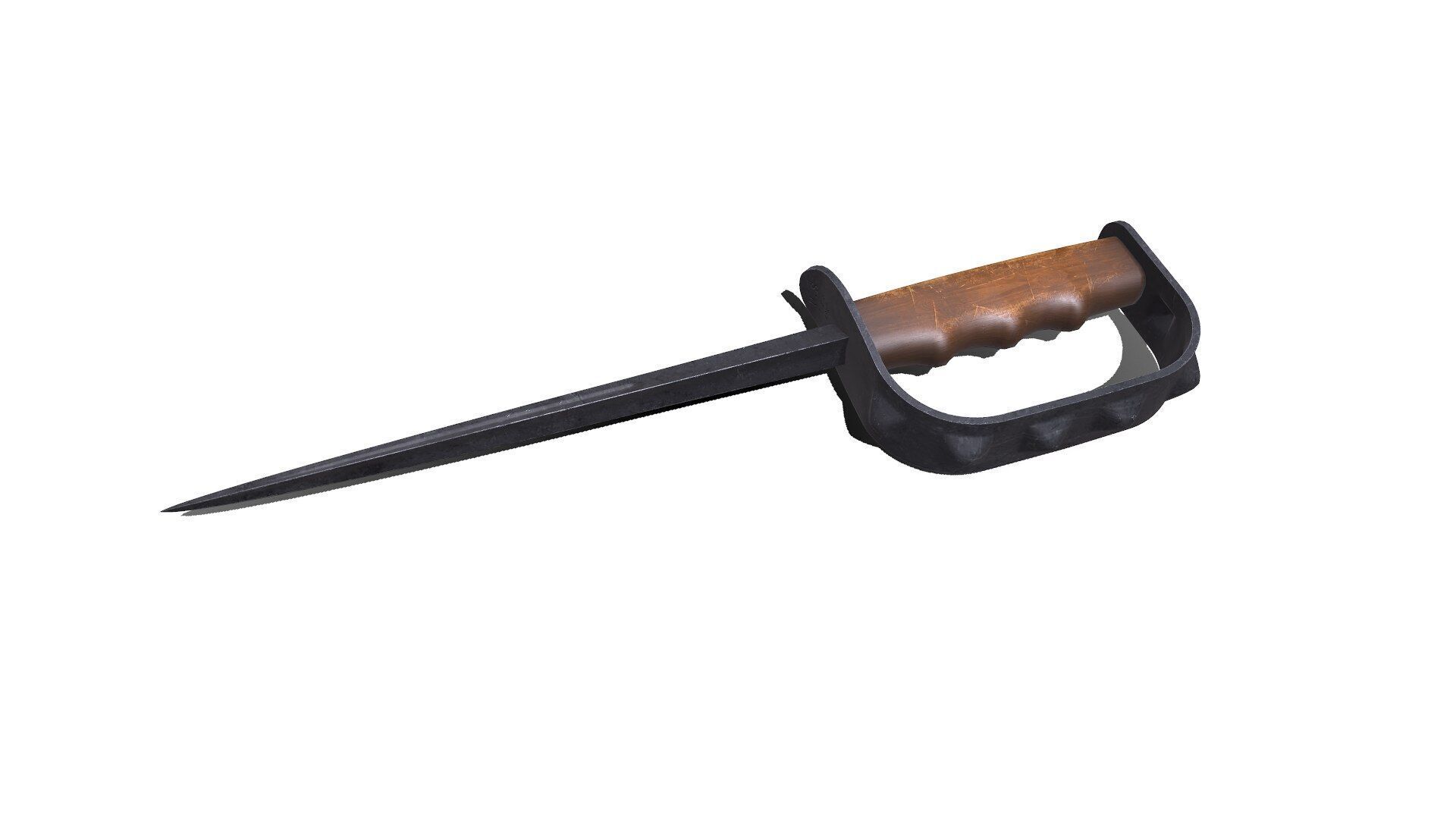 M1917 Trench Knife Low-poly PBR Low-poly 3D model_2