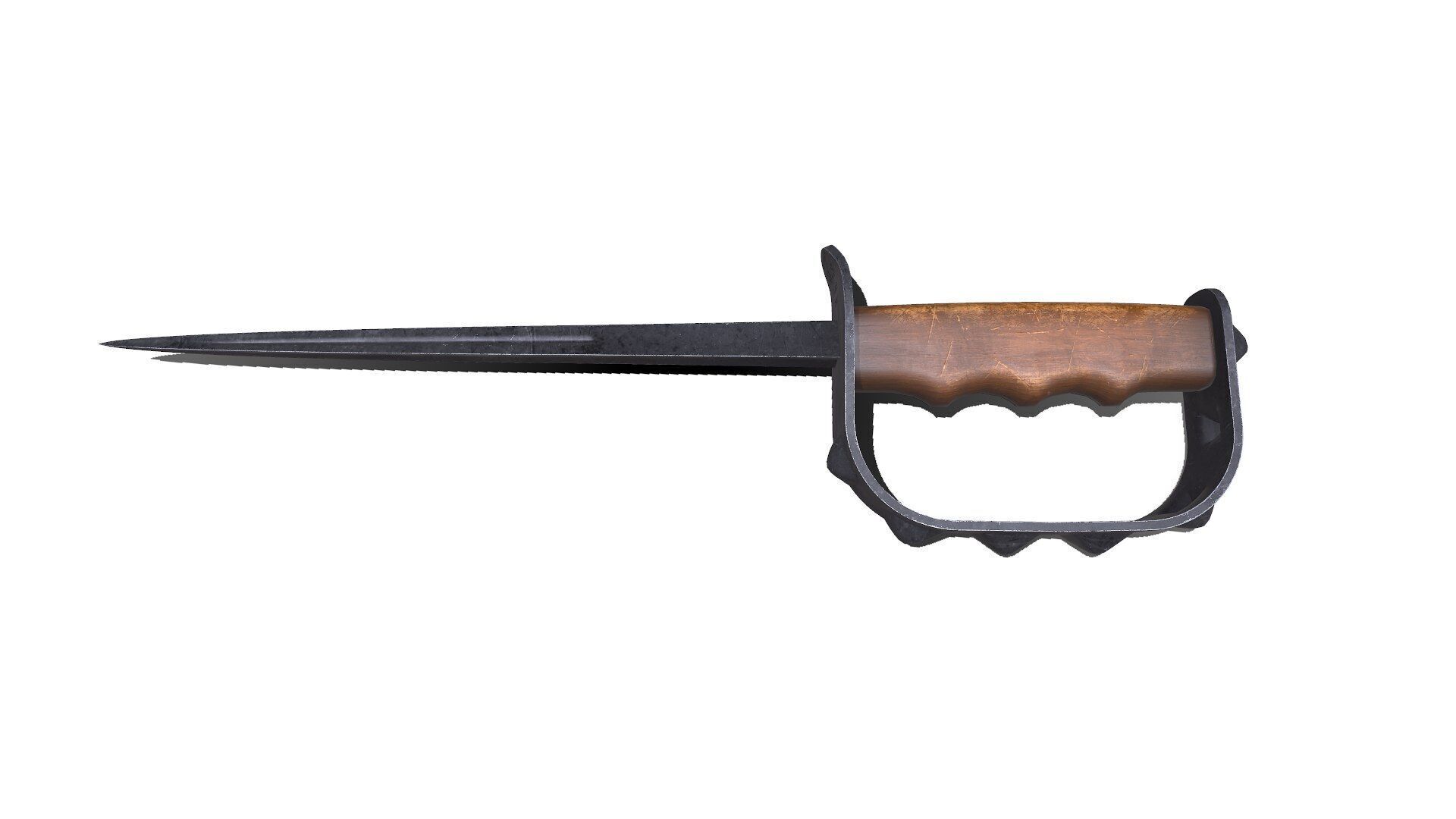 M1917 Trench Knife Low-poly PBR Low-poly 3D model_3