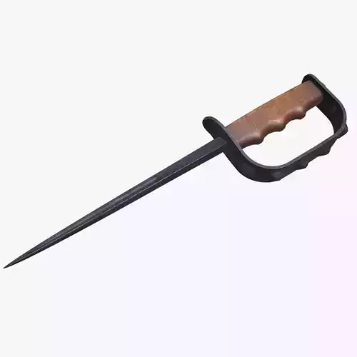 M1917 Trench Knife Low-poly PBR Low-poly 3D model