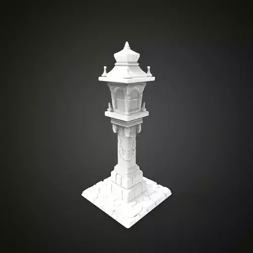 medieval urban stone lantern 8