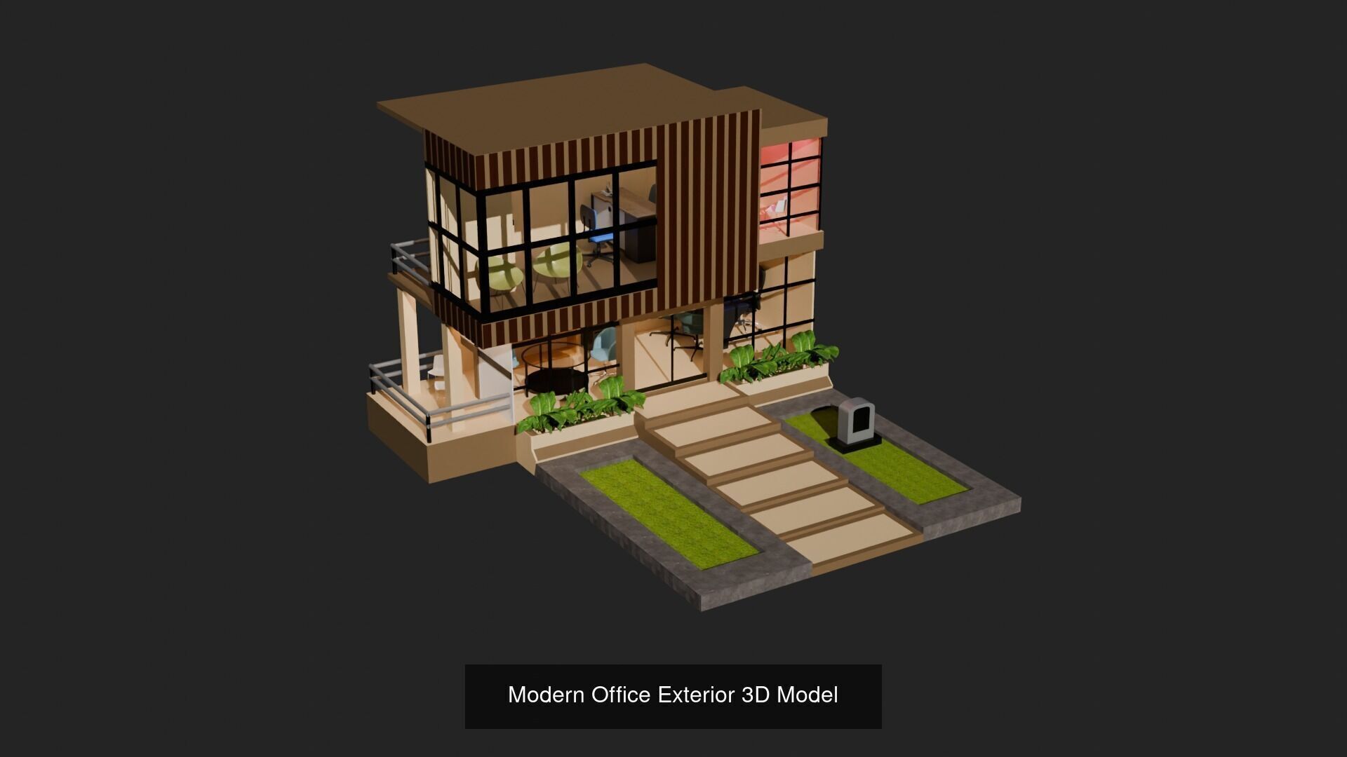 All in One House 3D Models Interior  Exterior Showcase 3D Model Collection_6
