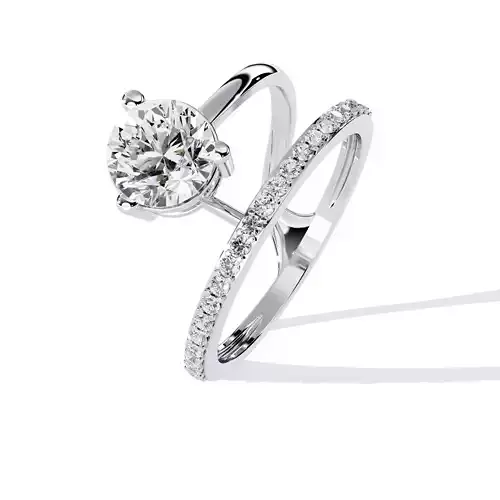 ROUND  DIAMOND RING -CAD-011