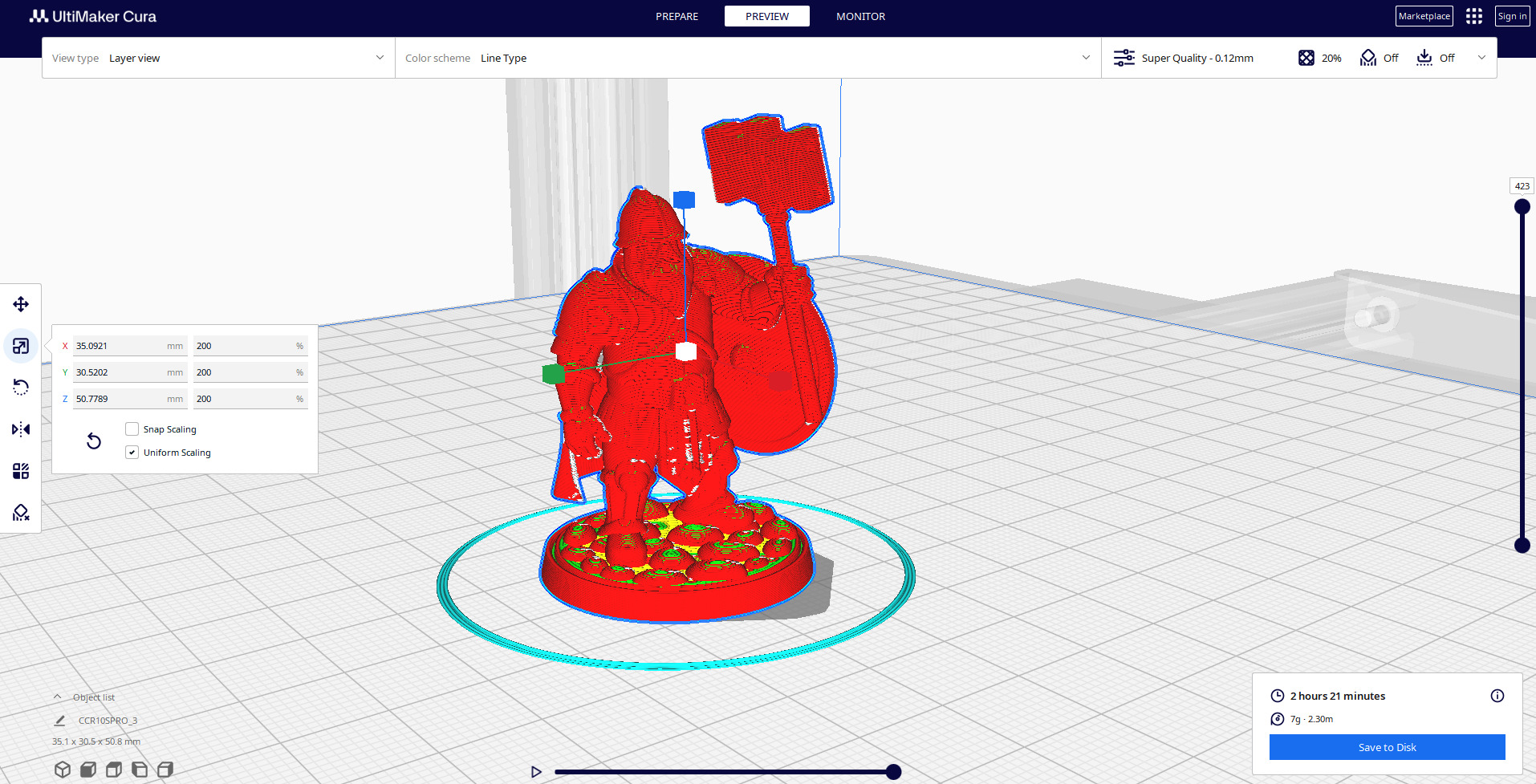 dwarf knight miniature 3 3D print model_1