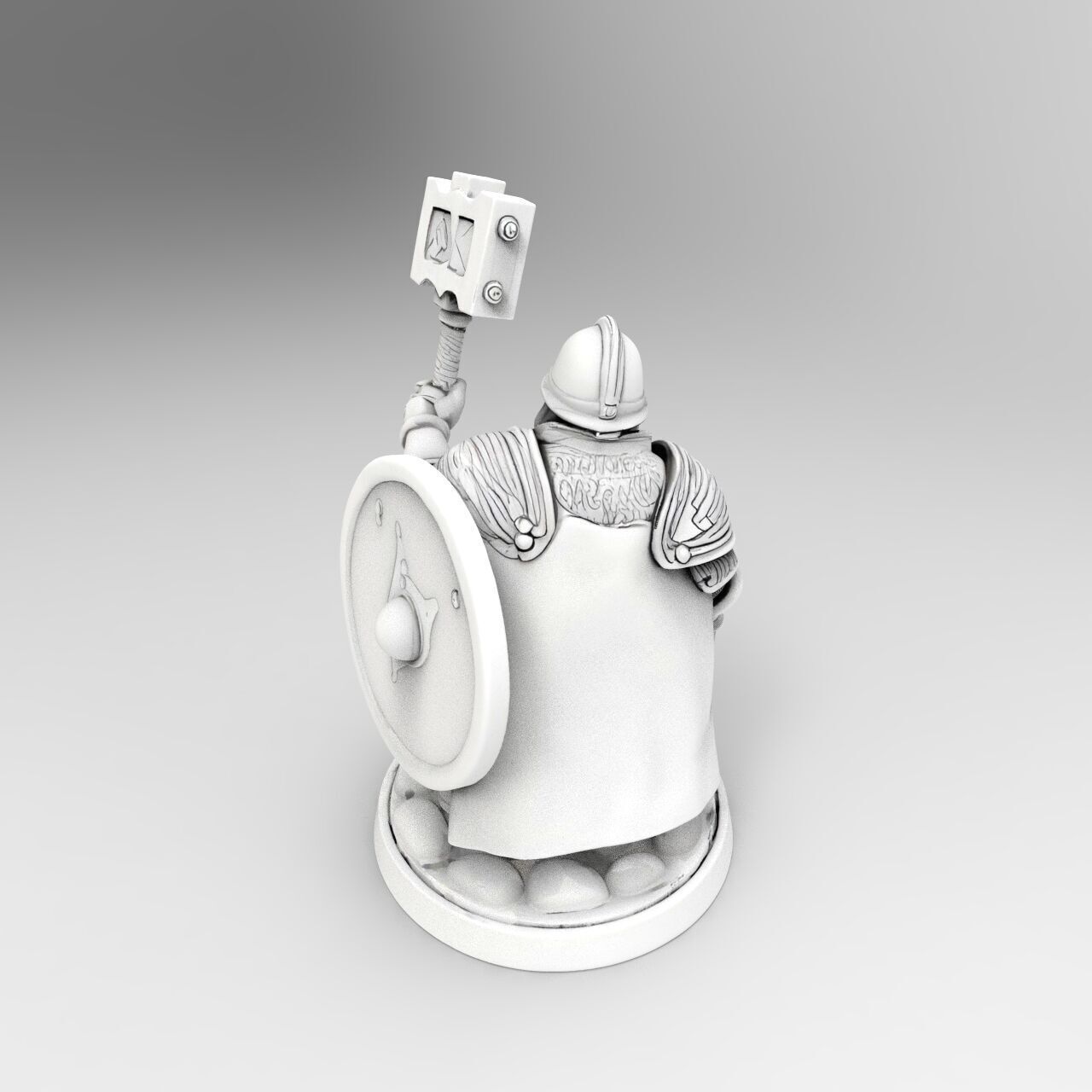 dwarf knight miniature 3 3D print model_5