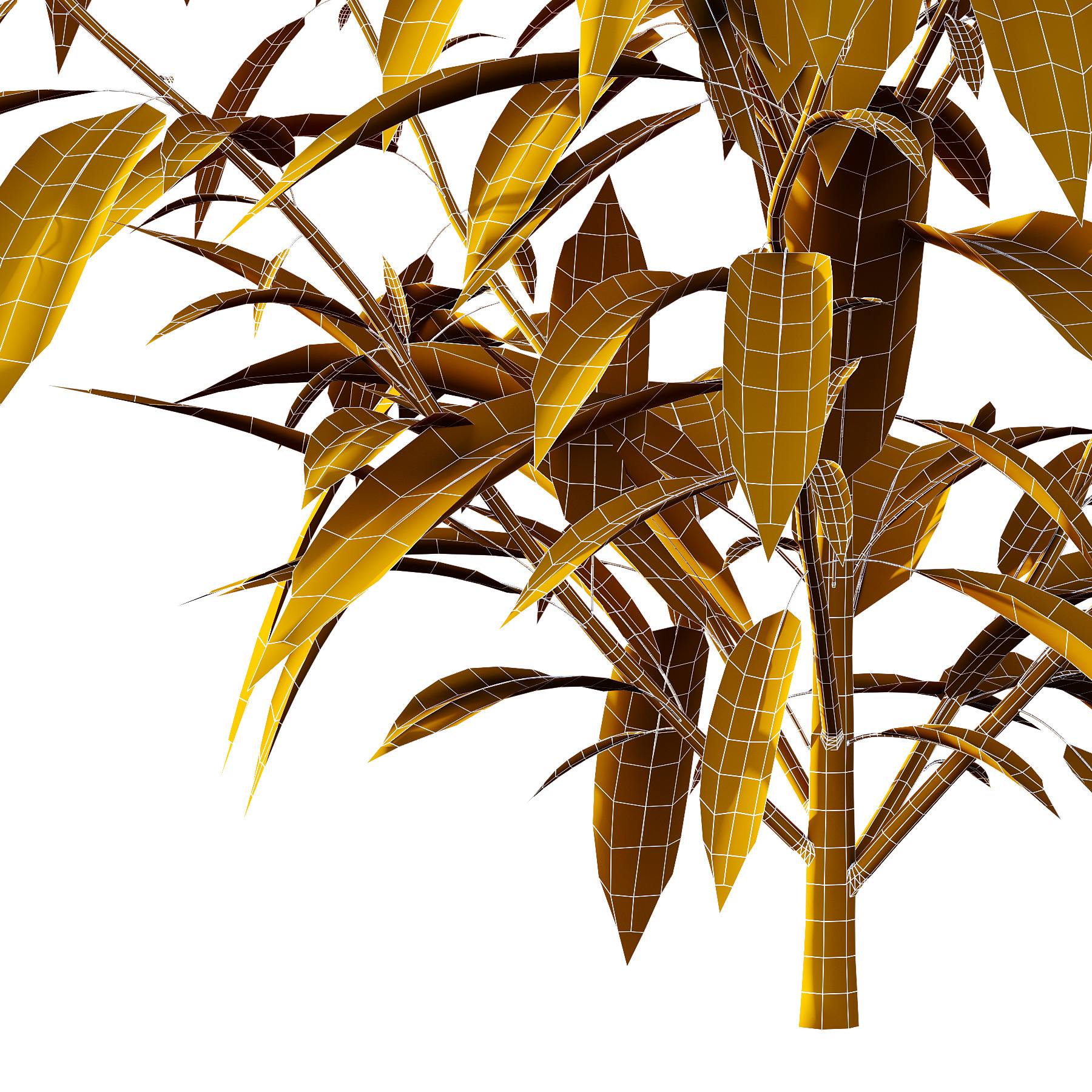 Different bush 08 3D model_5