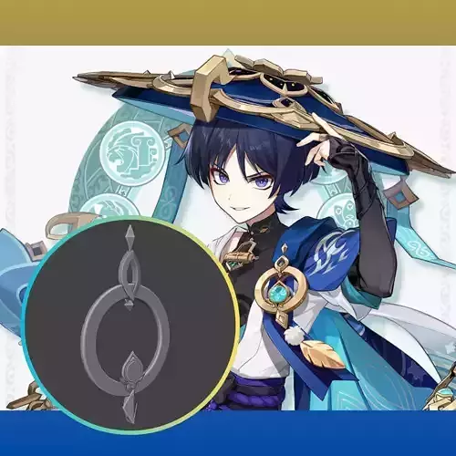 Wanderer Vision Frame fron Genshin impact 3D print model