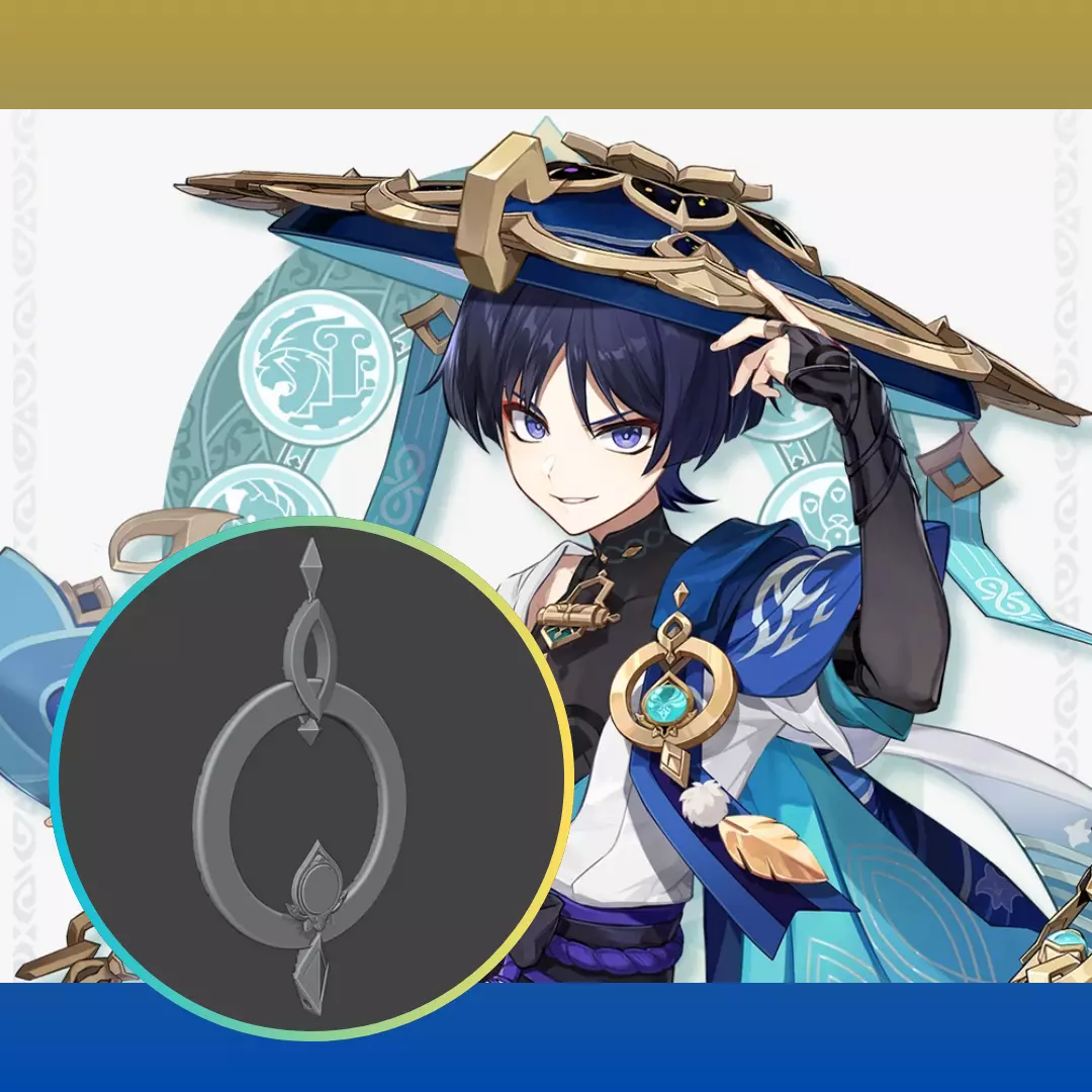 Wanderer Vision Frame fron Genshin impact 3D print model_0