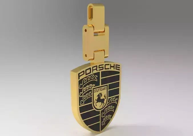 Porsche man gold pendant gp0374