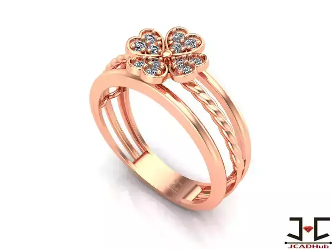 0239 - Delicate Flower Ring for Women - JCADHub