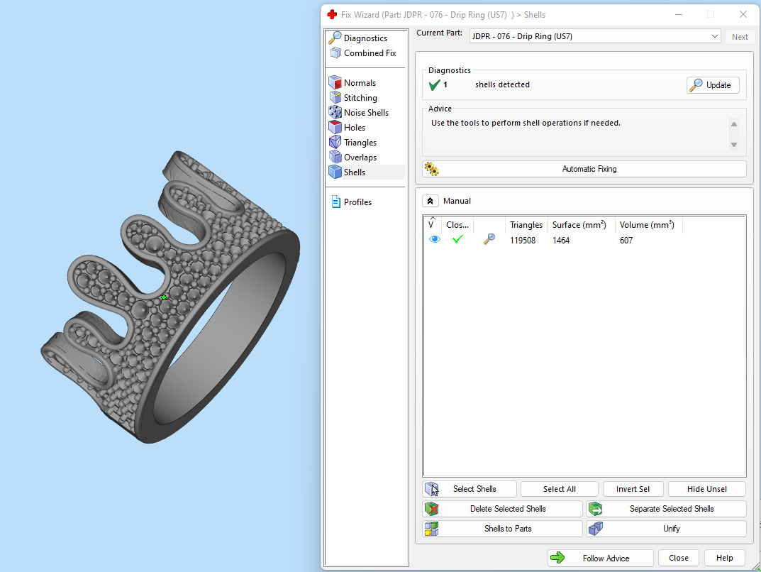 Custom Blood Drips Diamond Ring - Drip Iceout Ring  3D print model_15