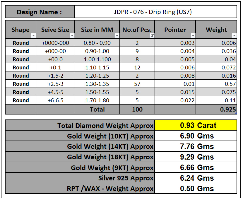 Custom Blood Drips Diamond Ring - Drip Iceout Ring  3D print model_14