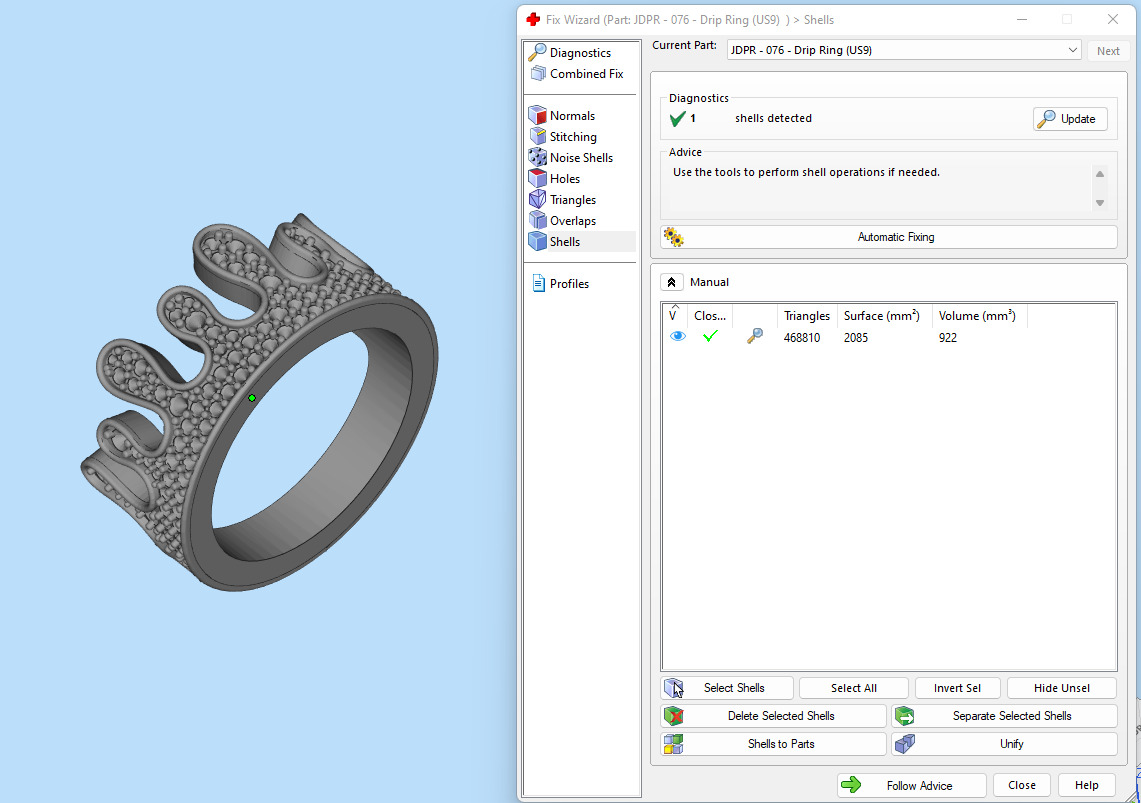 Custom Blood Drips Diamond Ring - Drip Iceout Ring 3D print model_15