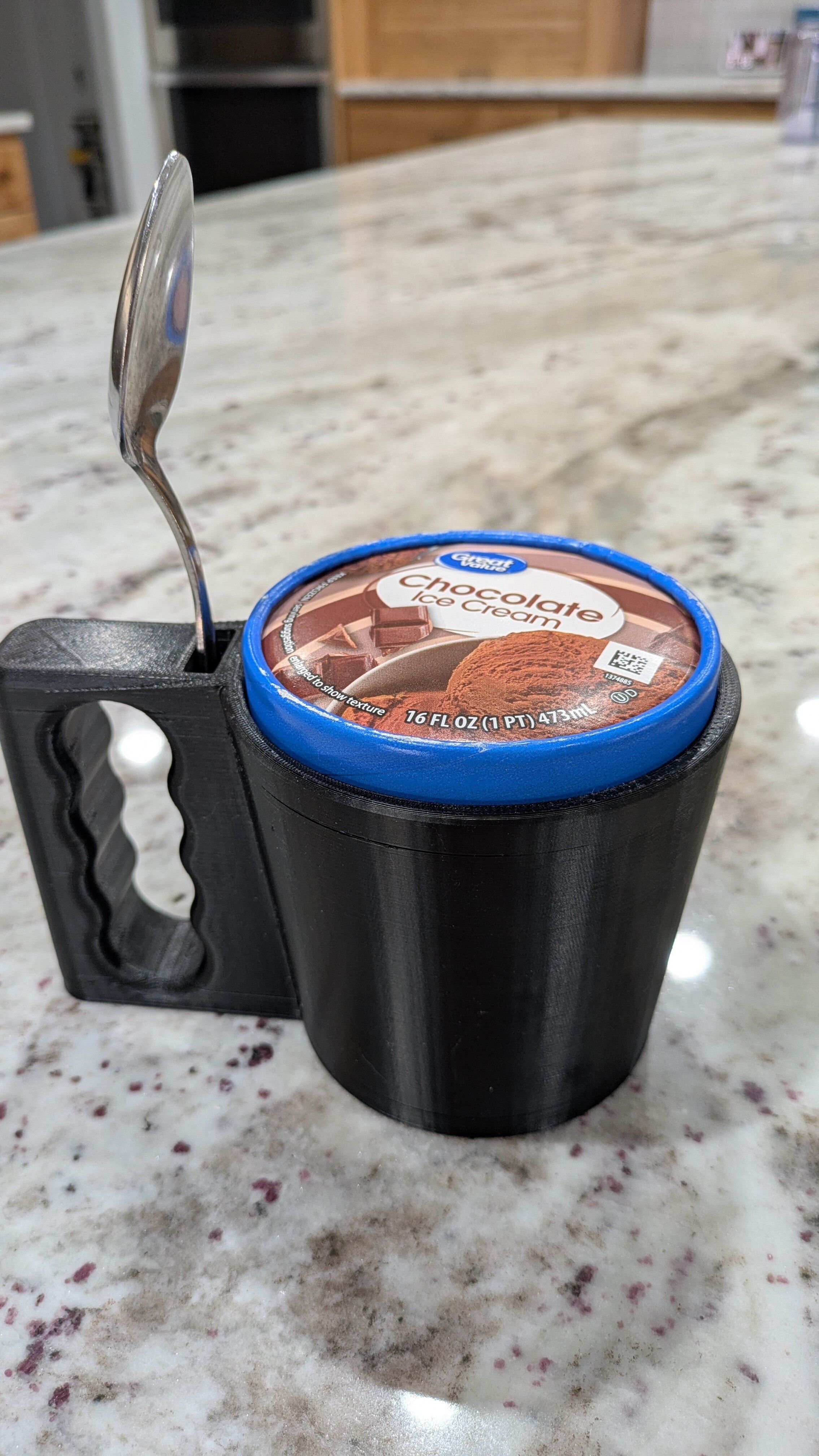 Pint Ice Cream Mug 3D print model_1