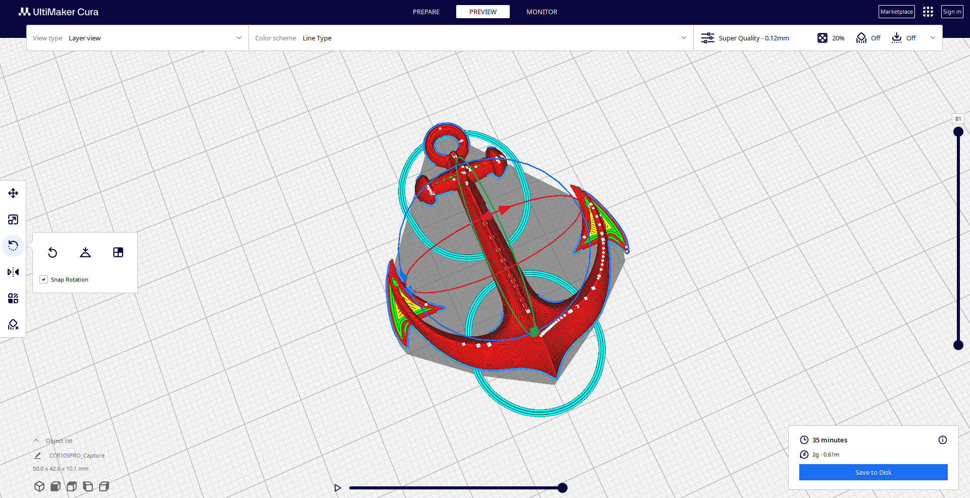 anchor 3D print model_1