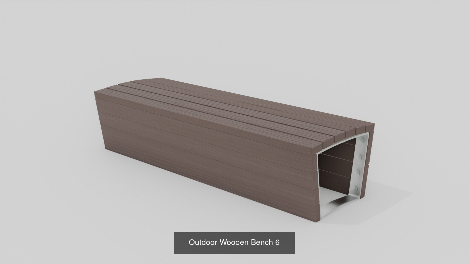 Modern Outdoor 20 Bench 2 Trash Can Collection 3D Asset Pack _20