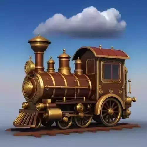 Royal Steam Express - Steampunk Fantasy Locomotive