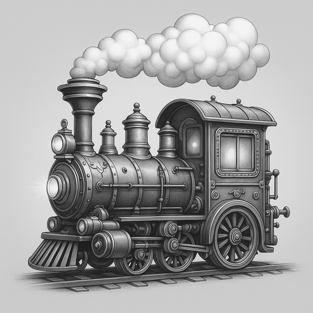Royal Steam Express - Steampunk Fantasy Locomotive 3D print model_2