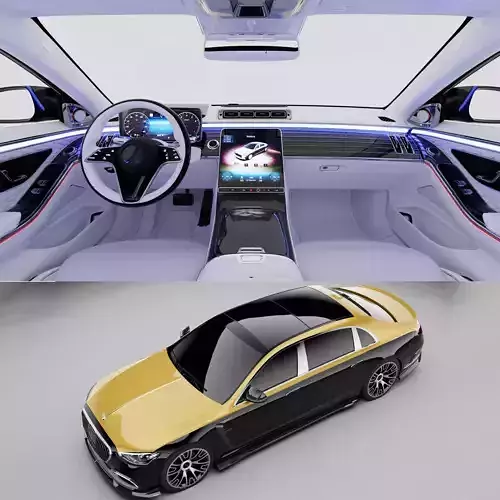 2023 Mansory Maybach S680 With Interior 3D model