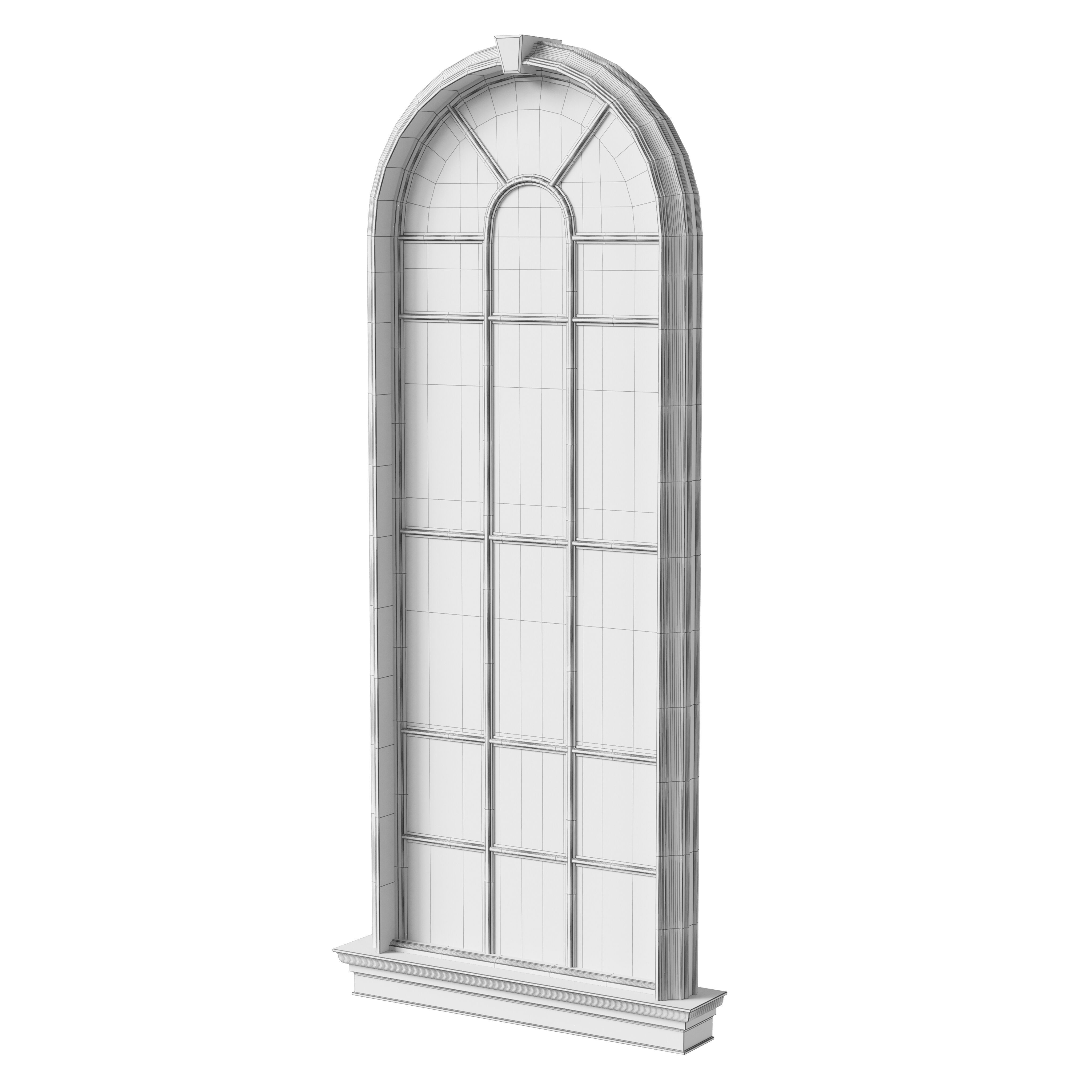 Architectural Classic Window 3D Model 8 3D model_5