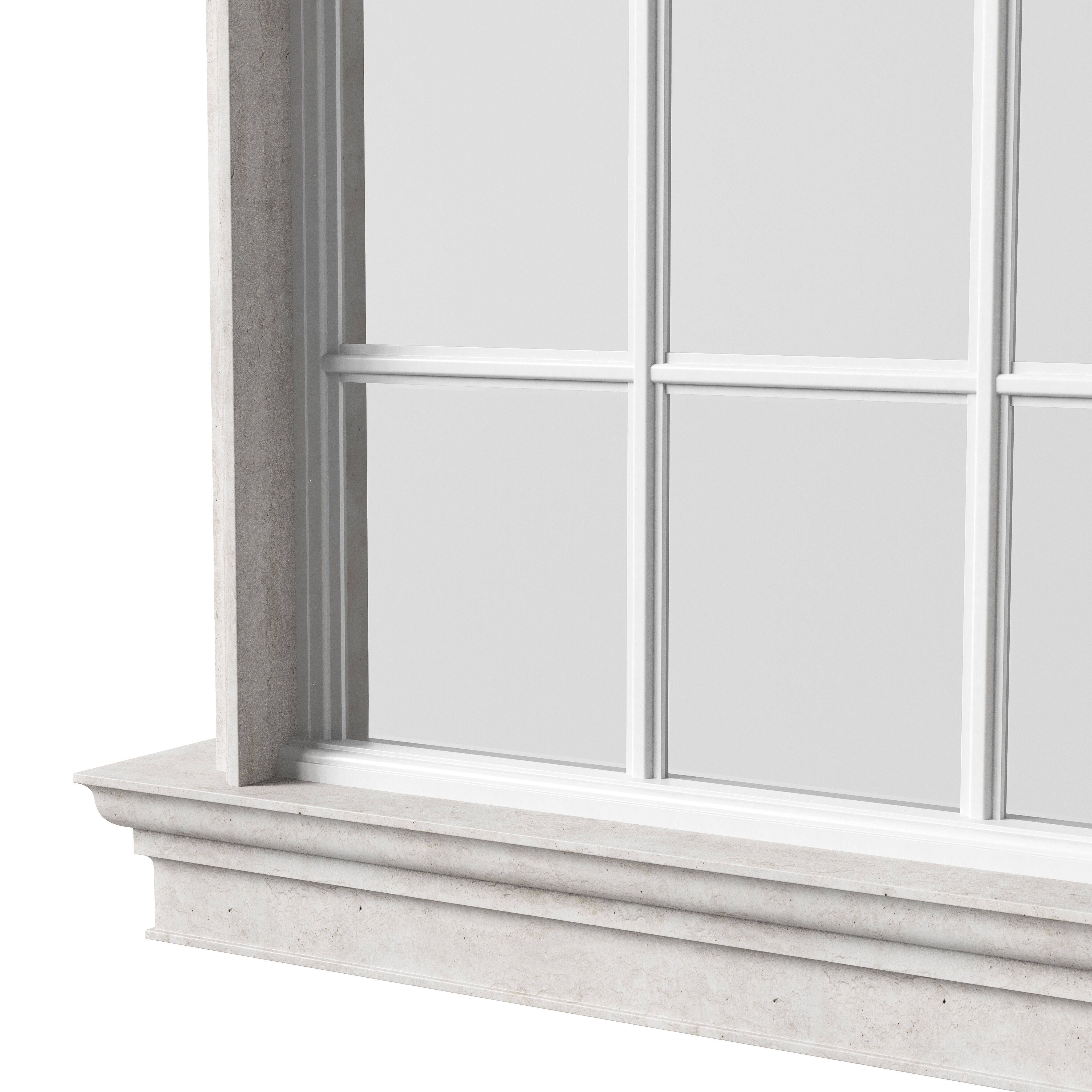 Architectural Classic Window 3D Model 8 3D model_2