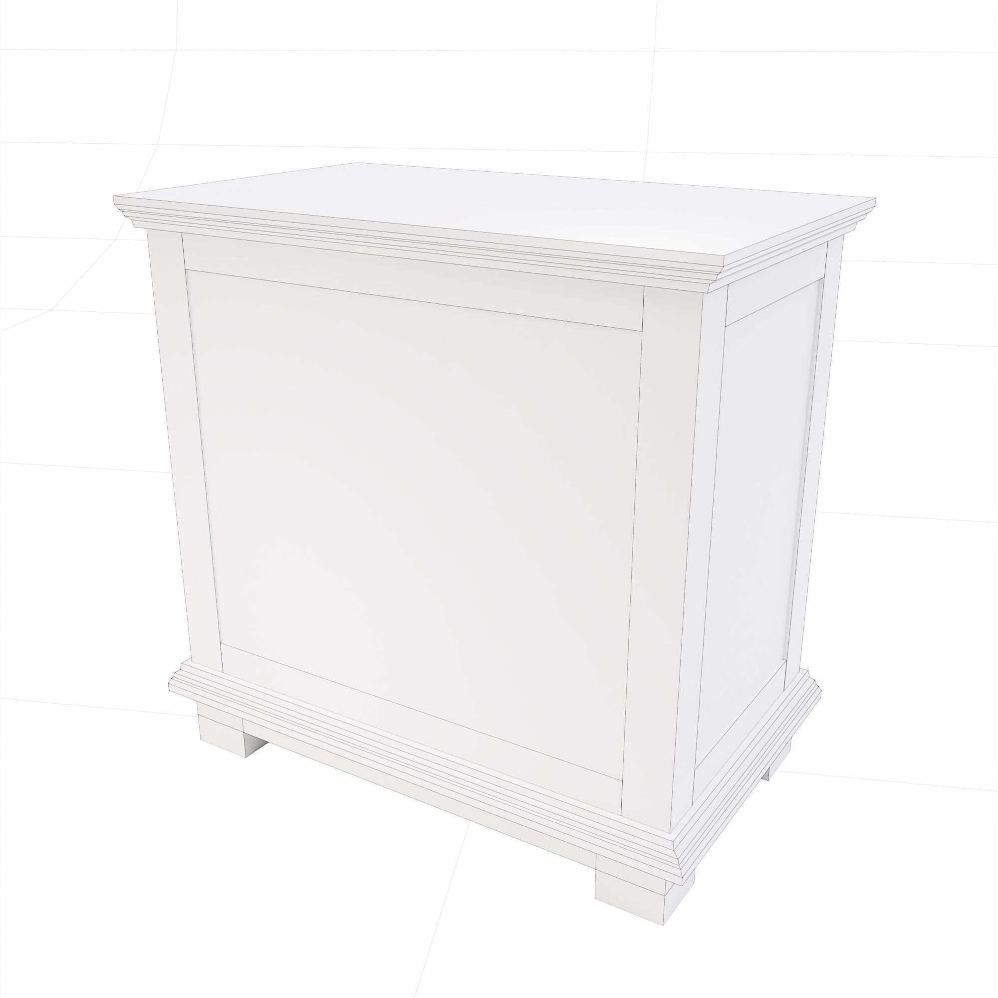 Office drawer lowpoly 3d model Low-poly 3D model_9